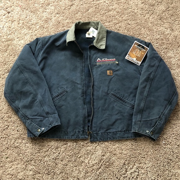 carhartt denim detroit jacket